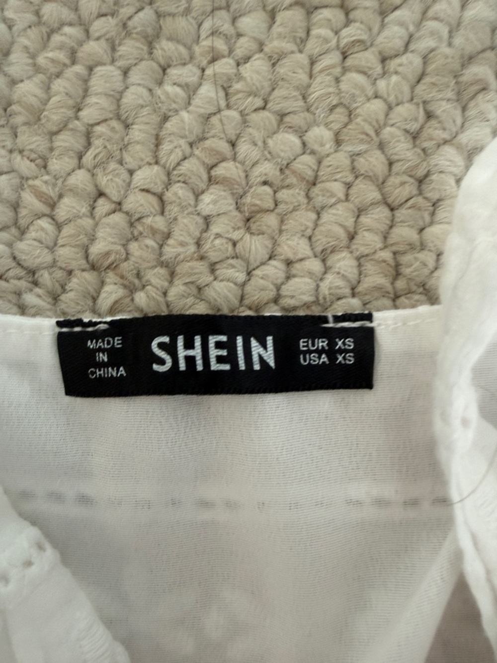 White Eyelet Button-Front Sundress - Picture 2 of 2